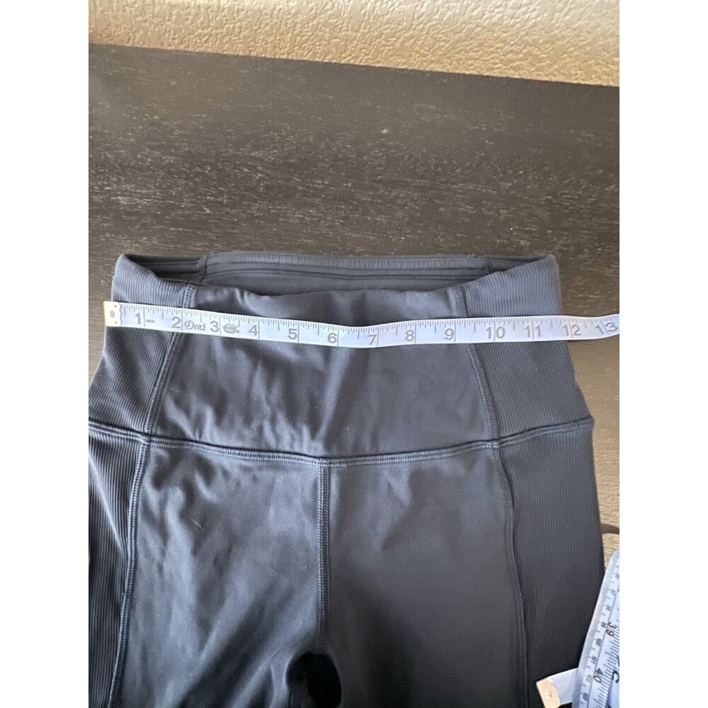 Lululemon‎ Capri Length Leggings Ruched Dark Blue Women’s Size 4 - Picture 11 of 11